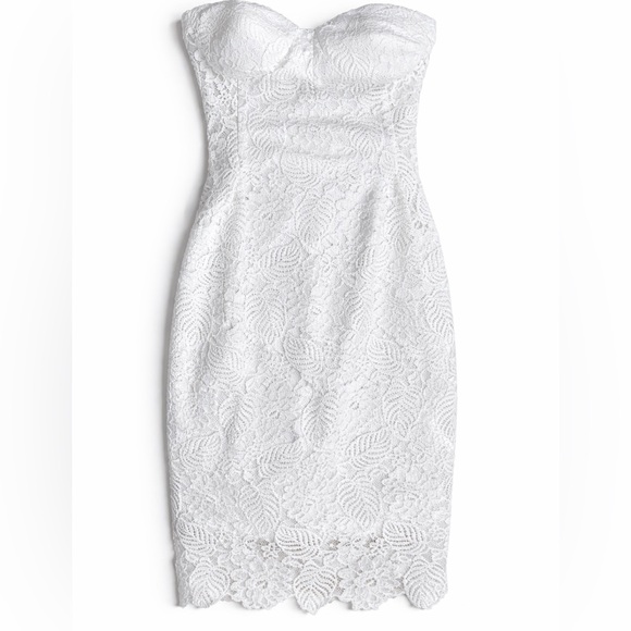 House of CB Dresses & Skirts - House of CB White Lace Midi Dress